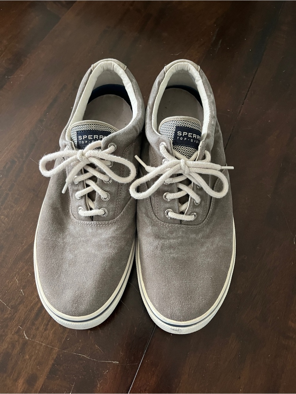 Sperry Men's Gray Canvas Boat Sneakers